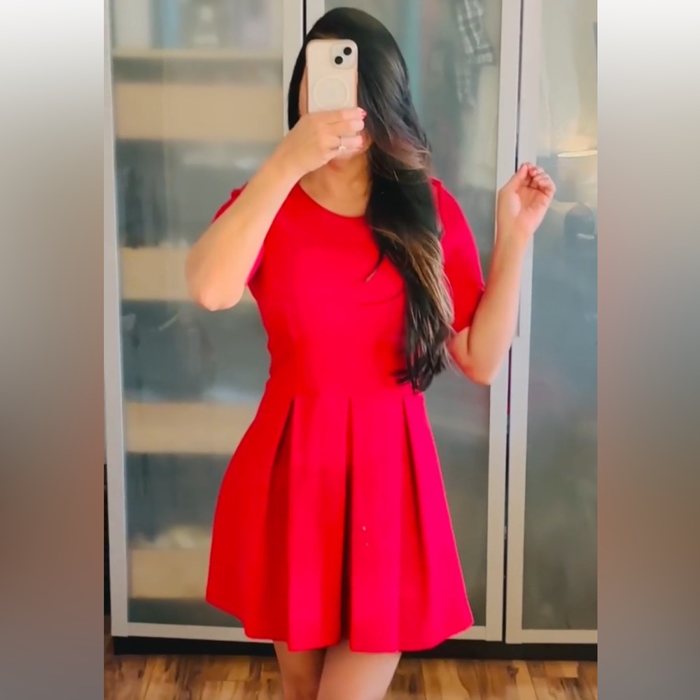 red dress